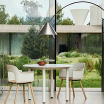 HAY Compass Floor Lamp Beside Dining Table