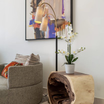 Porta Romana Kelly Floor Lamp in Living Room