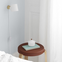 Normann Copenhagen Rise Wall Light White Cable and Plug