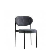 Verpan Series 430 Chair Grey Pattern Black Frame