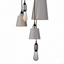 Buster + Punch Hooked 6.0 Mix Chandelier - Stone & Steel with Crystal Bulb