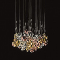 Lodes Random LED Pendant Rose Gold, Gold and Chrome