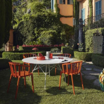 Burgundy Kartell Venice Chairs