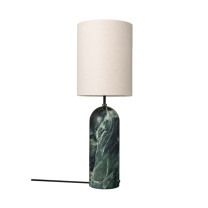 Gubi Gravity XL Floor Lamp High Emerald Marble Canvas
