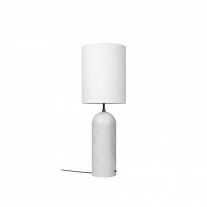 Gubi Gravity XL Floor Lamp High White Shade/White Marble