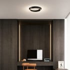 Lodes Tidal LED Ceiling Light Black in Hotel