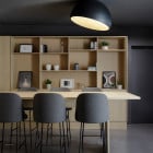 Vibia Duo Ceiling Dome Angled LED Light Lifestyle Table