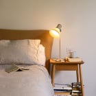Anglepoise Type 80 T1 Table Lamp Pale Putty / Glass Beside Bed