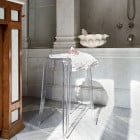Small Transparent Kartell Charles Ghost Stool