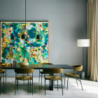 Gubi Gravity Floor Lamp Lifestyle Dining Table