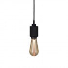 Buster + Punch Heavy Metal Pendant - Black with Gold Bulb