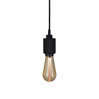 Buster + Punch Heavy Metal Pendant - Black with Gold Bulb