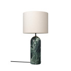 Gubi Gravity XL Floor Lamp Low Emerald Marble Canvas