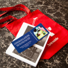 Artemide Tote Bag, Notebook and Winning Ticket