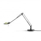 Luceplan Berenice 30 Table Lamp in Black with Green Diffuser