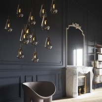 Nuura Anoli 13 Chandelier Gold