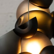 Bocci 100 Series LED Random Multiple Pendant Close Up