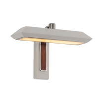 Bert Frank Rinato LED Single Wall Light Satin Nickel White