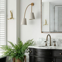 Porta Romana Huck Wall Light Large in Situ