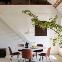 &Tradition P376 Pendant White Above Dining Table