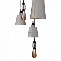 Buster + Punch Hooked 6.0 Mix Chandelier - Stone & Steel with Smoked Bulb