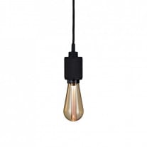 Buster + Punch Heavy Metal Pendant - Black with Gold Bulb