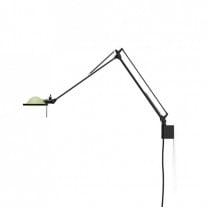 Luceplan Berenice 45 Wall in Black with Green Diffuser