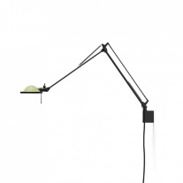 Luceplan Berenice 45 Wall in Black with Green Diffuser