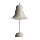 Verpan Pantop Portable Table Lamp Grey Sand