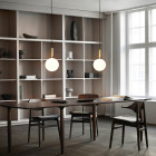 Nuura Miira 1 Large Pendant Brass/Opal White