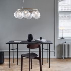 Nuura Miira 6 Circular Pendant Brass/Optic Clear