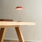 Vibia Mayfair Mini LED Portable Table Lamp Terra Red