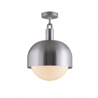 Buster + Punch Forked Globe & Shade Ceiling Light (Large - Steel Opal)