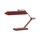 Bert Frank Rinato LED Table Lamp Satin Nickel Red
