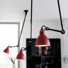 DCW éditions Lampe Gras 302 Ceiling Light Red