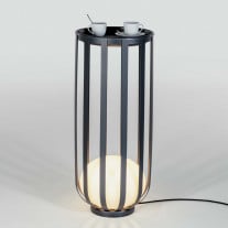 Estiluz Bols 4027 LED Outdoor Floor Lamp Black Anthracite with table kit