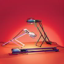 Artemide Sintesi Table Lamp Blue, White, and Green