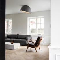 Vibia Duo Ceiling Dome Angled LED Light Lifestyle Lounge