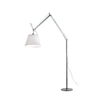 Artemide Tolomeo Mega LED Floor Lamp Aluminium 360 Parchment