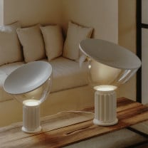White Flos Taccia LED Table Lamps