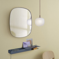 Muuto Framed Mirror Small Taupe/Taupe Glass