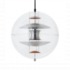 Verpan VP Globe Brushed Aluminium Pendant Light