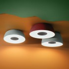 Marset Djambe LED Ceiling Light Sky Blue and Red