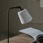 New Works Material Table Lamp White Marble