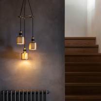 Bert Frank Riddle Cluster Pendant Light Lifestyle Stairs