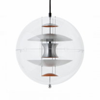 Verpan VP Globe Brushed Aluminium Pendant Light