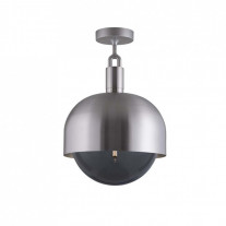 Buster + Punch Forked Globe & Shade Ceiling Light (Large - Steel - Smoked)