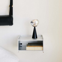 Tom Dixon Melt Portable LED Lamp - Black Next to Bed