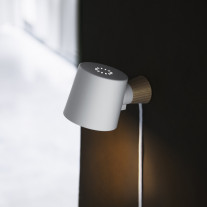 Normann Copenhagen Rise Wall Light White Cable and Plug