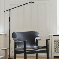 HAY Fifty-Fifty LED Floor Lamp Soft Black